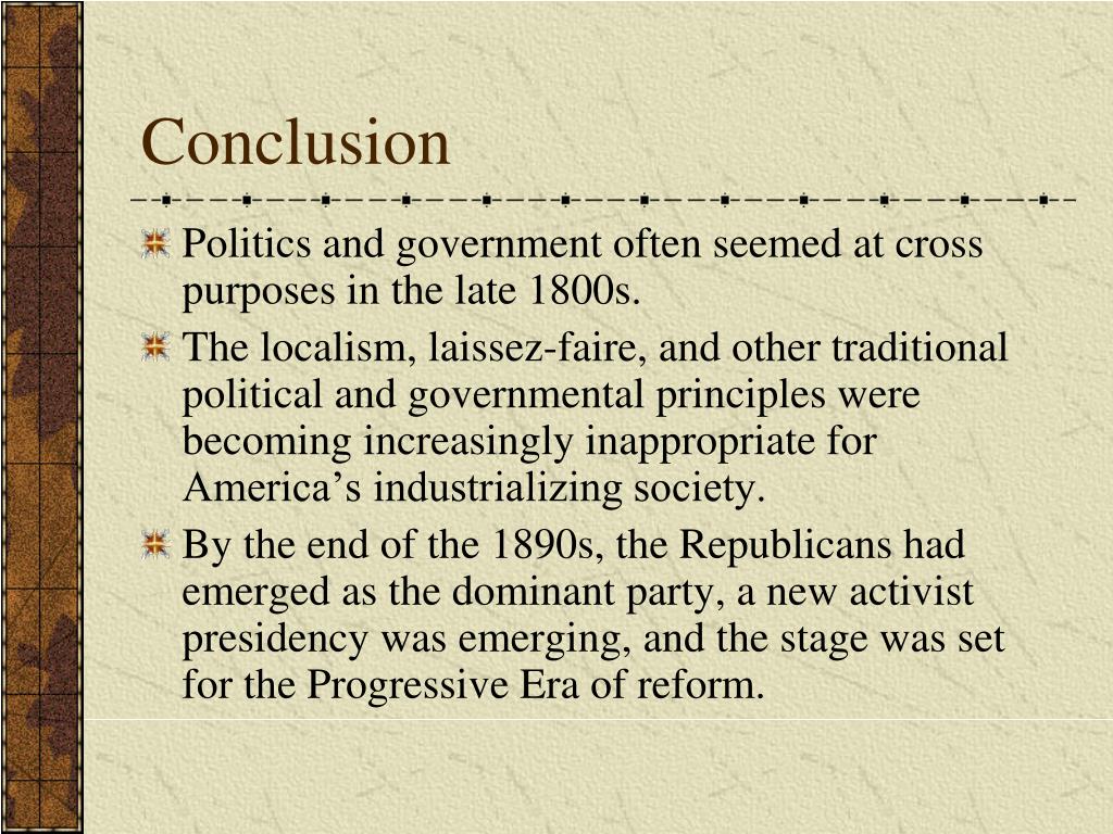 politics essay conclusion