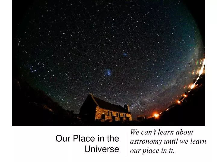 PPT - Our Place in the Universe PowerPoint Presentation, free download ...