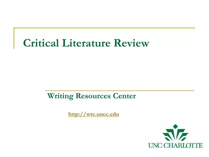 how to be more critical in a literature review