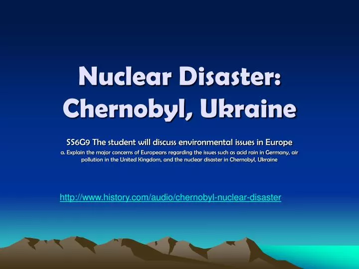 PPT Nuclear Disaster Chernobyl, Ukraine PowerPoint Presentation