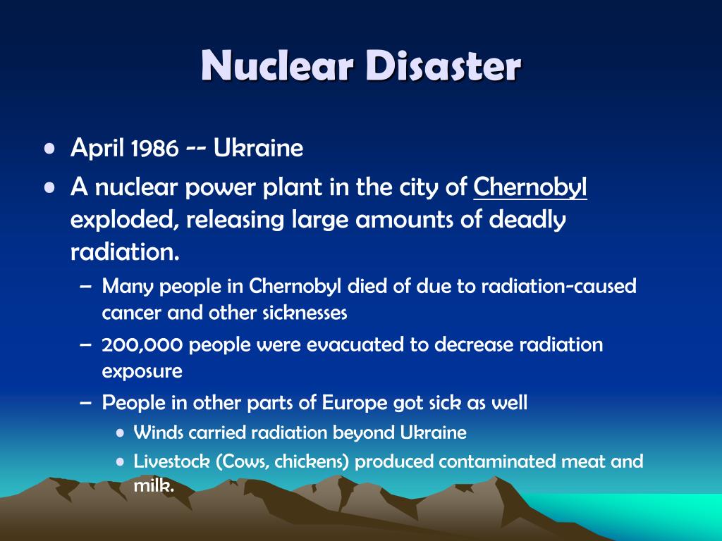 case study on chernobyl nuclear disaster ppt