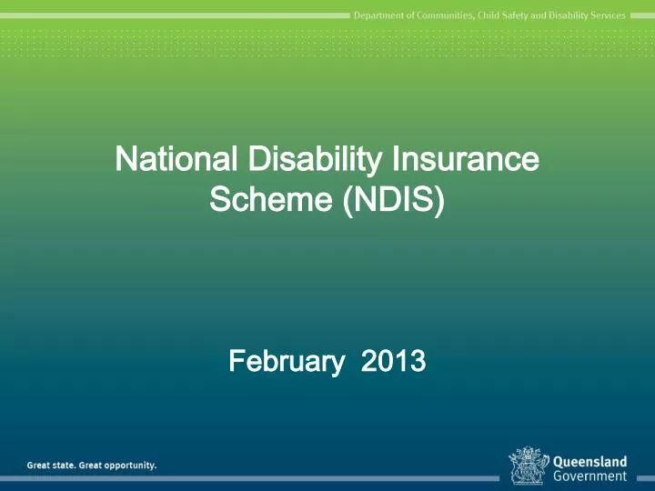 Ppt National Disability Insurance Scheme Ndis Powerpoint