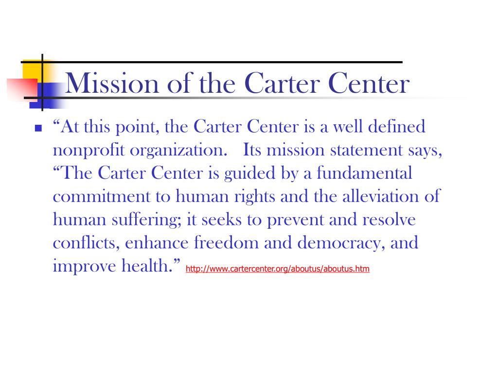 PPT Marketing Plan for Carter Center PADM 7040 Nonprofit Management