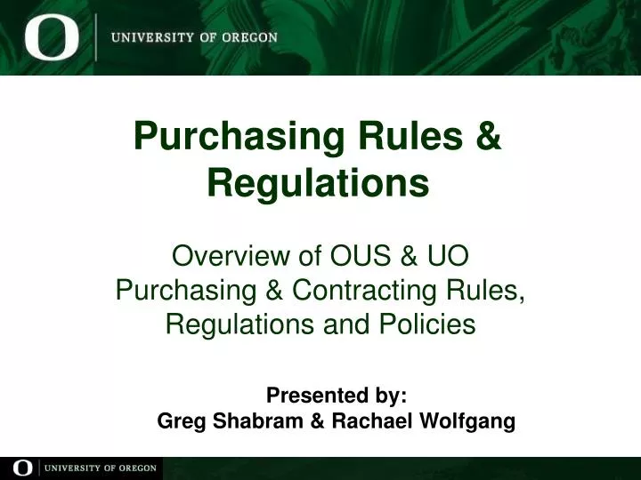 PPT Purchasing Rules & Regulations PowerPoint Presentation, free