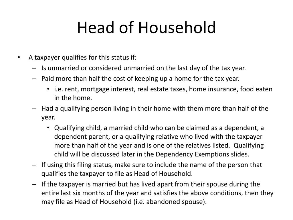 PPT Filing Status PowerPoint Presentation, free download ID5845006