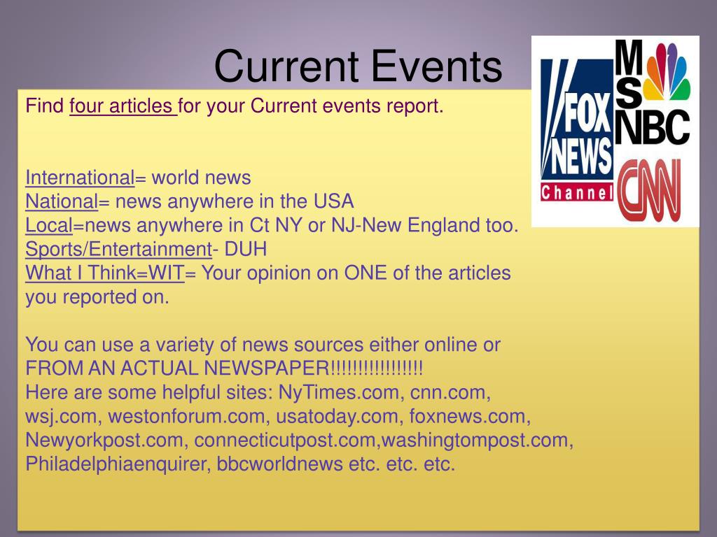PPT Current Events PowerPoint Presentation, free download ID5845235