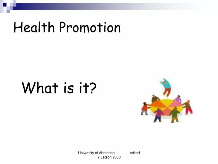 PPT - Health Promotion PowerPoint Presentation, free download - ID:5845385