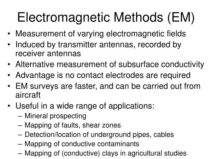 PPT - Electromagnetic Methods (EM) PowerPoint Presentation, free ...