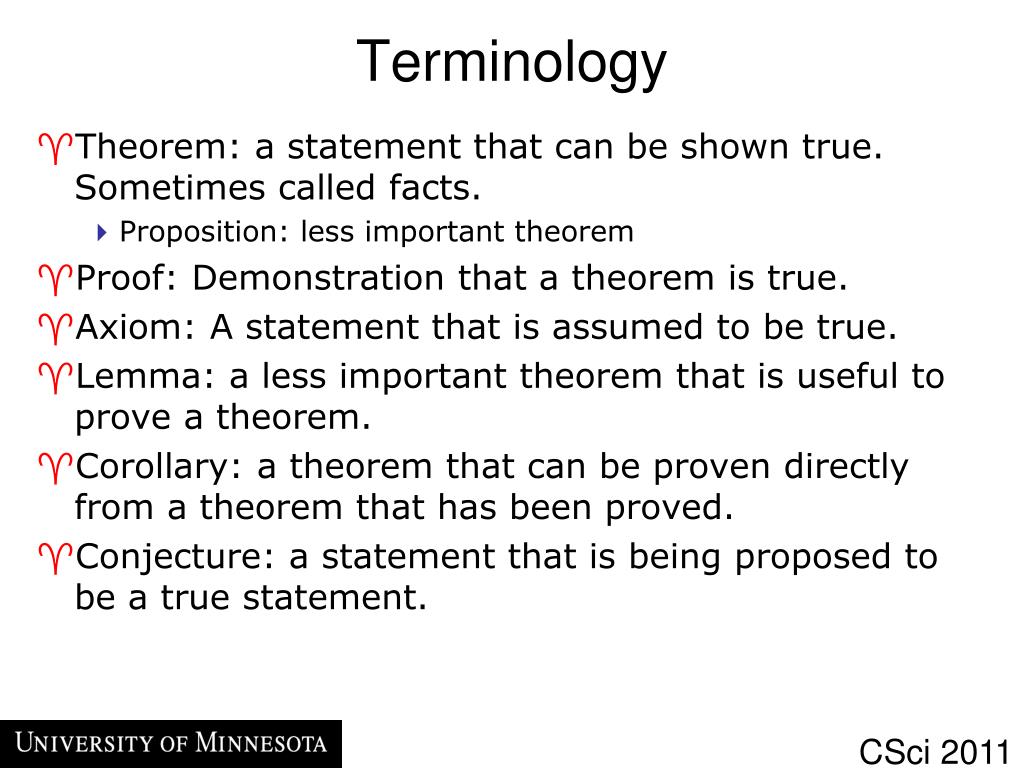 PPT - CSci 2011 Discrete Mathematics Lecture 5 PowerPoint Presentation ...