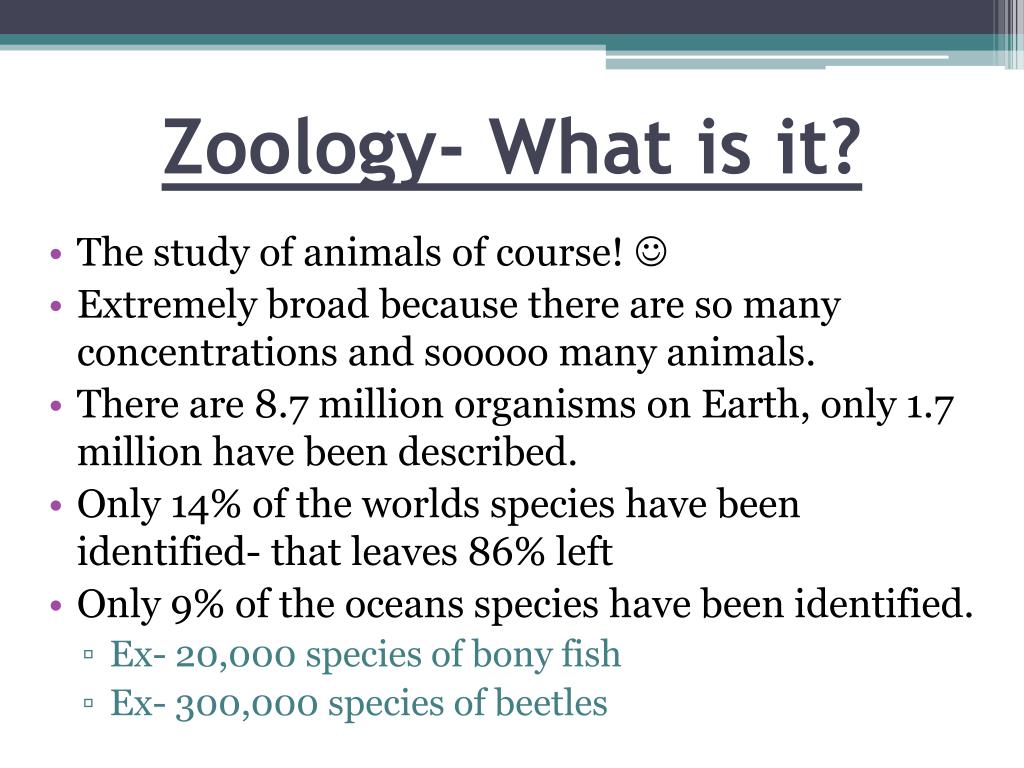 thesis of zoology