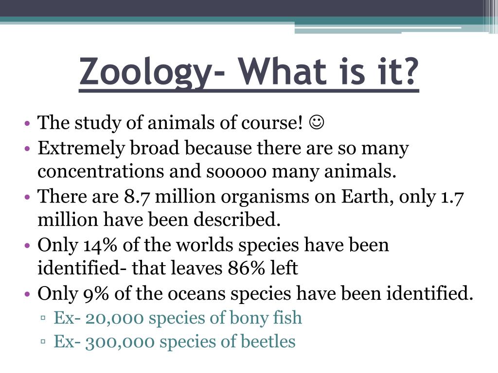 presentation topic for zoology