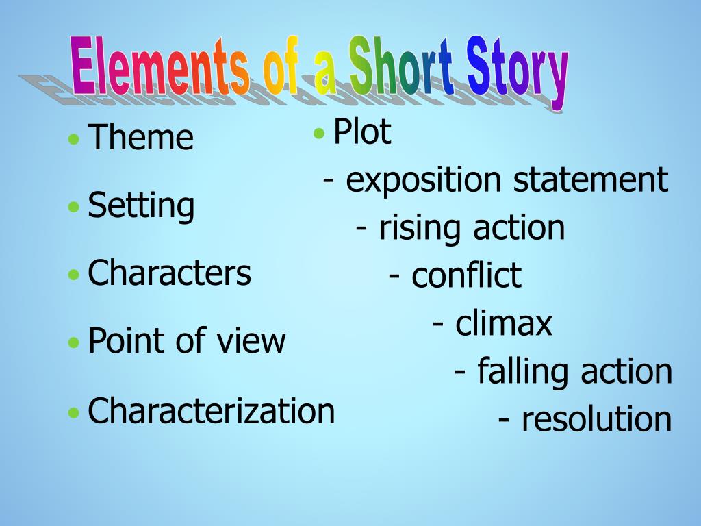 PPT - Elements of a Short Story PowerPoint Presentation, free download ...