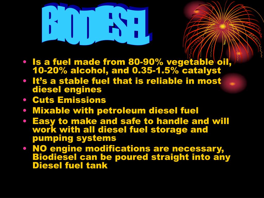PPT Vegetable Oil as an Alternative Fuel PowerPoint Presentation