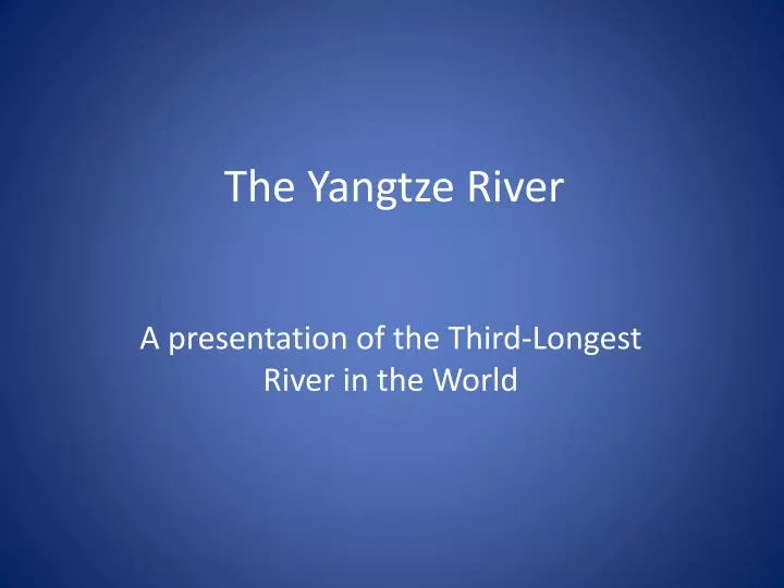 the yangtze river n.