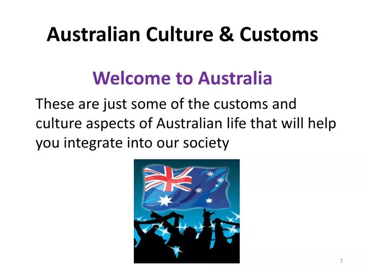semafor billedtekst Vred PPT - Australian Culture & Customs PowerPoint Presentation, free download -  ID:5850948