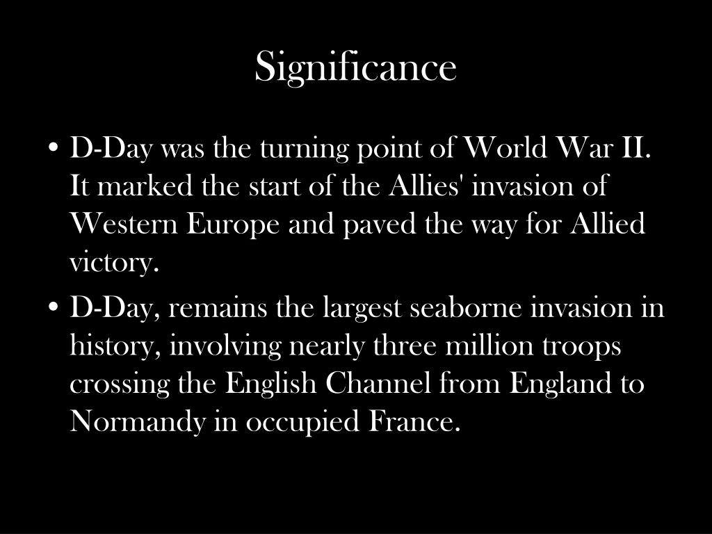 d day significance