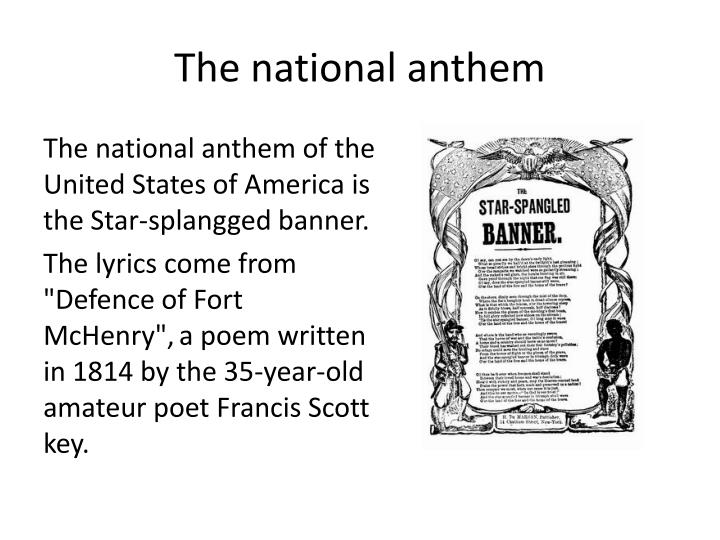 an introduction to the united states national anthem Sample of the meaning of the national anthem essay this episode is still so memorable to me, due to when the anthem of the united states began to be played. an introduction to the united states national anthem Sample of the meaning of the national anthem essay this episode is still so memorable to me, due to when the anthem of the united states began to be played.