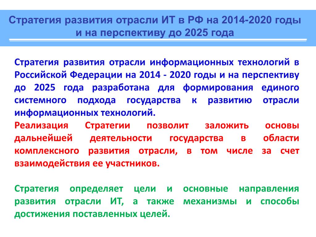 Характеристика 2025 года. Перспективы развития России до 2020 года. Стратегия развития. Стратегия развития отрасли. Перспективы развития до.