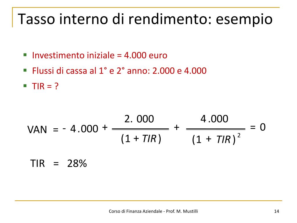 PPT - Corso di Finanza Aziendale PowerPoint Presentation, free download -  ID:5855696