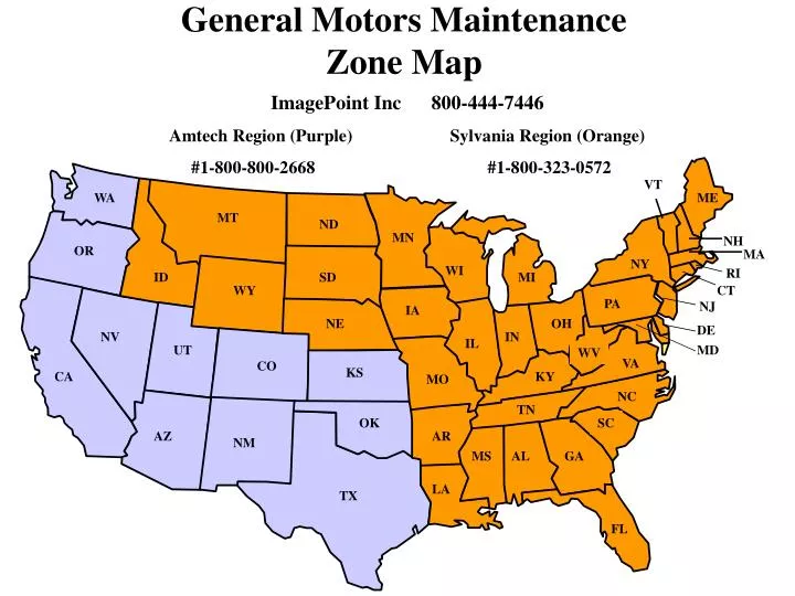 PPT General Motors Maintenance Zone Map PowerPoint Presentation, free
