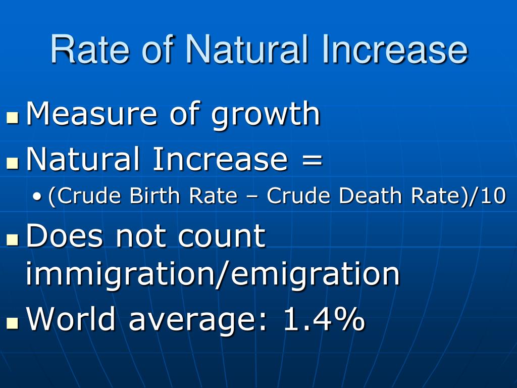 PPT Measures Of Population Change PowerPoint Presentation Free 