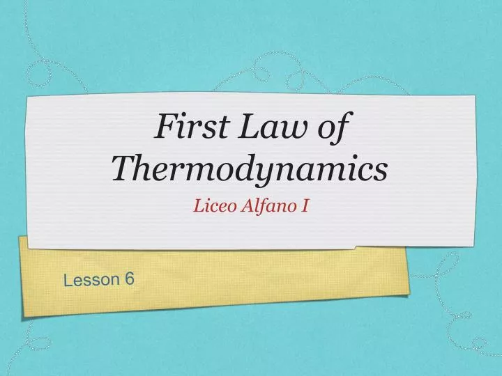 PPT - First Law Of Thermodynamics PowerPoint Presentation, Free ...