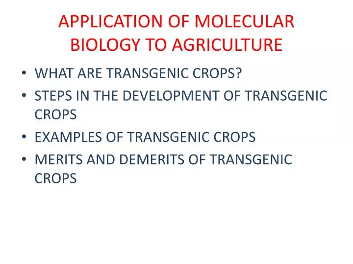 ppt - application of molecular biology to agriculture powerpoint ppt - application of molecular biology to agriculture powerpoint, Presentation templates