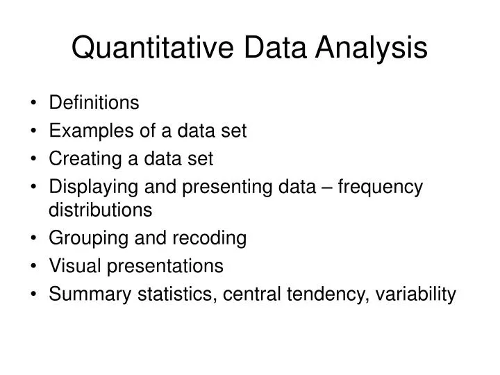 data analysis of quantitative research example