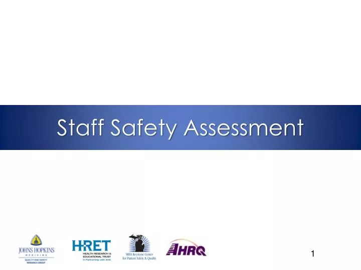 staff safety assessment n.