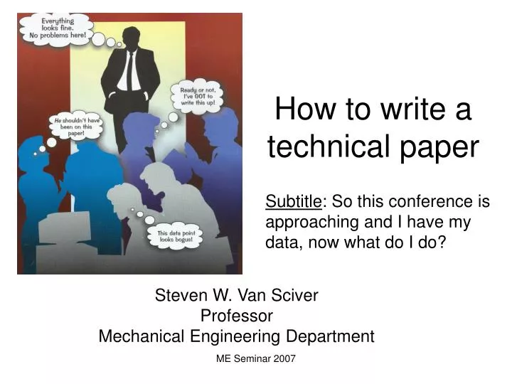 technical paper presentation meaning