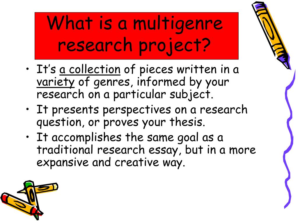 multigenre research project topics