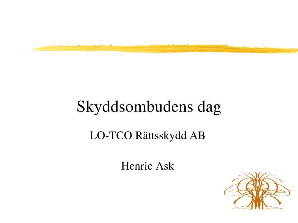 PPT Skyddsombudens dag PowerPoint Presentation, free download ID