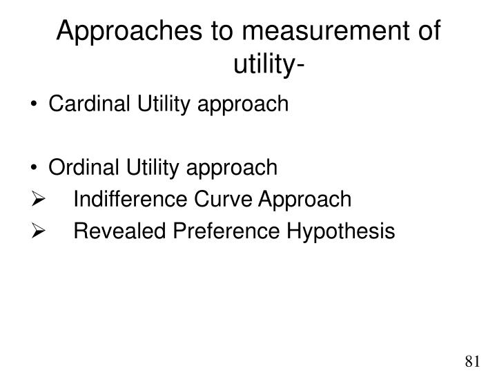 cardinal utility approach definition