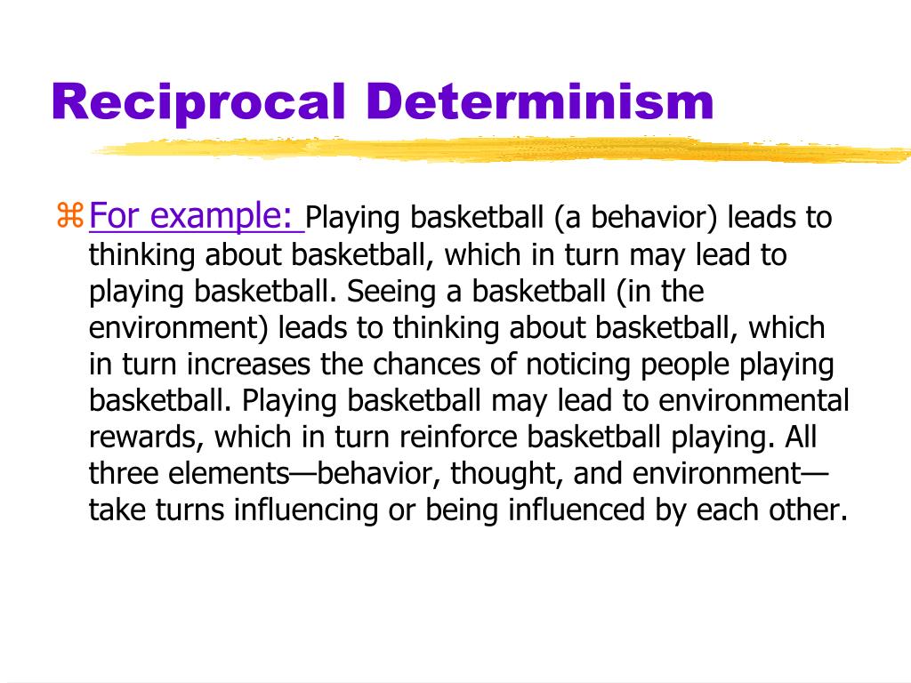 what does reciprocal determinism mean