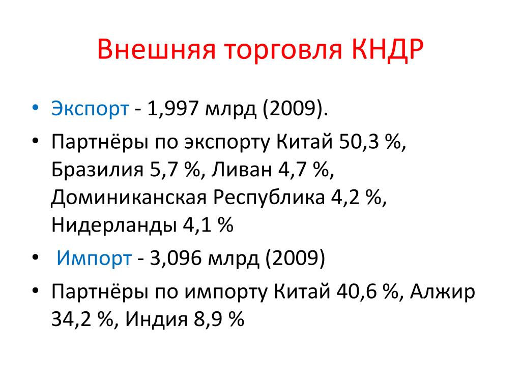 Кндр характеристика страны по плану