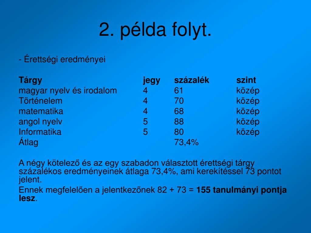 PPT - A FELVÉTELI PONTSZÁMÍTÁSI MÓDSZER VÁLTOZÁSAI 2007 ...