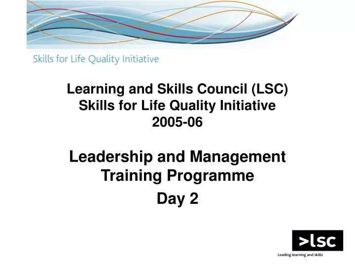 learning and skills council lsc skills for life quality initiative 2005 06 n.