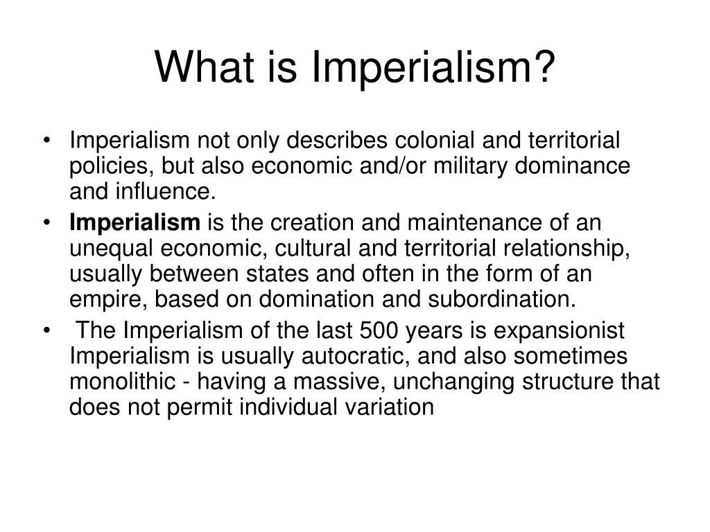 PPT - IMPERIALISM CHAPTER 12 PowerPoint Presentation, Free Download ...