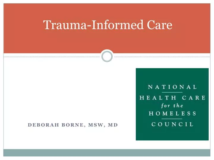 trauma informed care n.