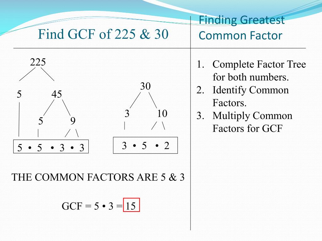 PPT - PRIME FACTORIZATION GCF & LCM PowerPoint Presentation, free ...