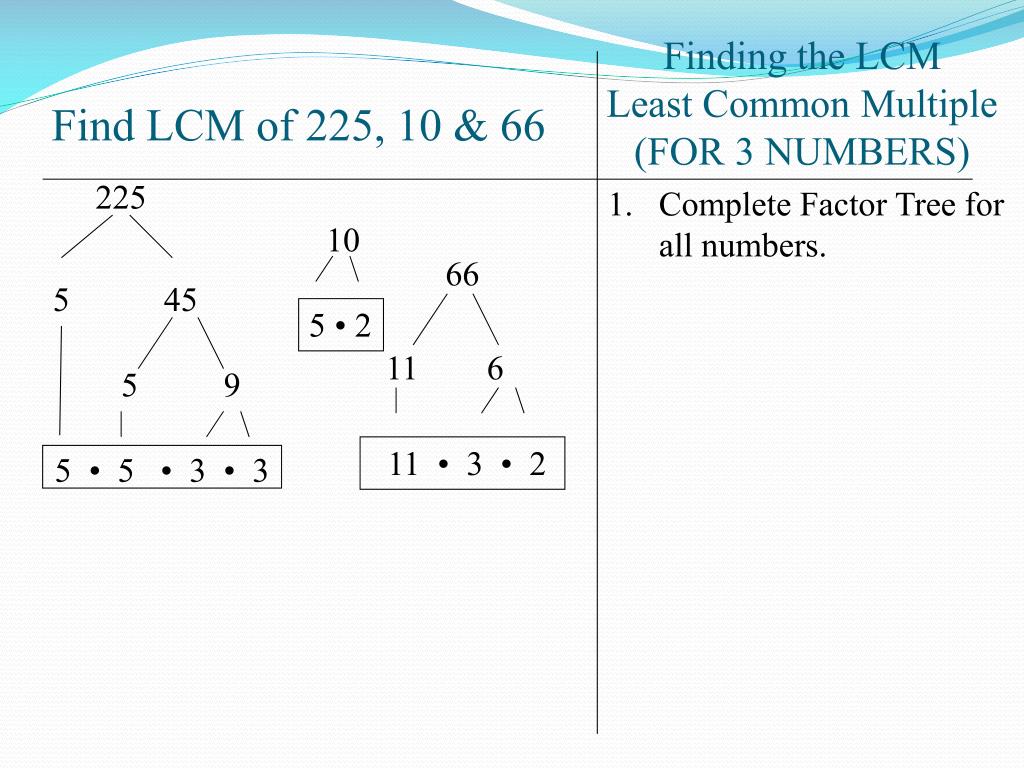 How To Find Lcm Of 3 Numbers