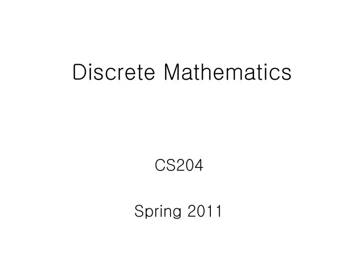 PPT - Discrete Mathematics PowerPoint Presentation, Free Download - ID ...