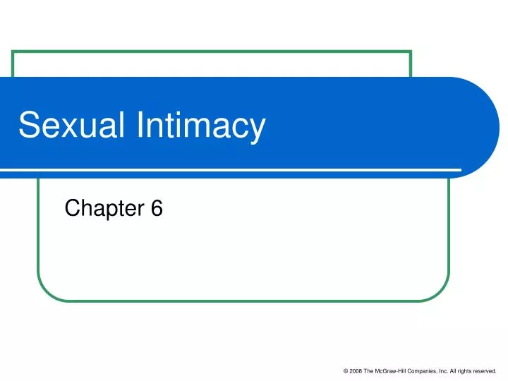 sexual intimacy n.