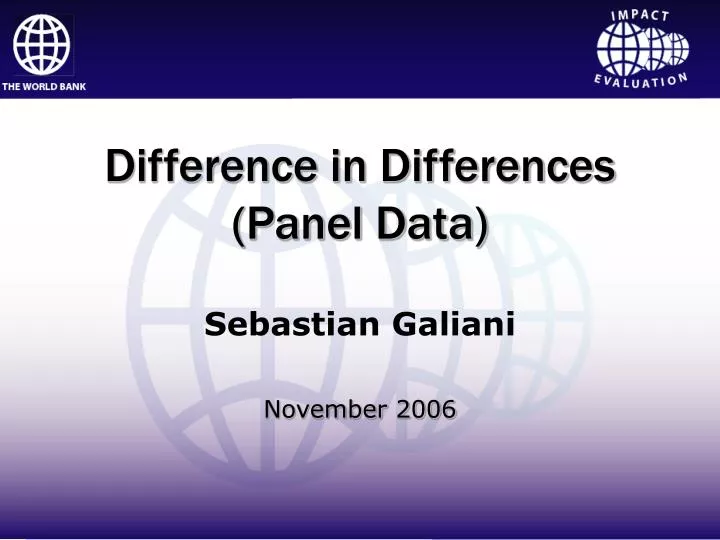 PPT Difference in Differences (Panel Data) PowerPoint Presentation, free download ID5868974