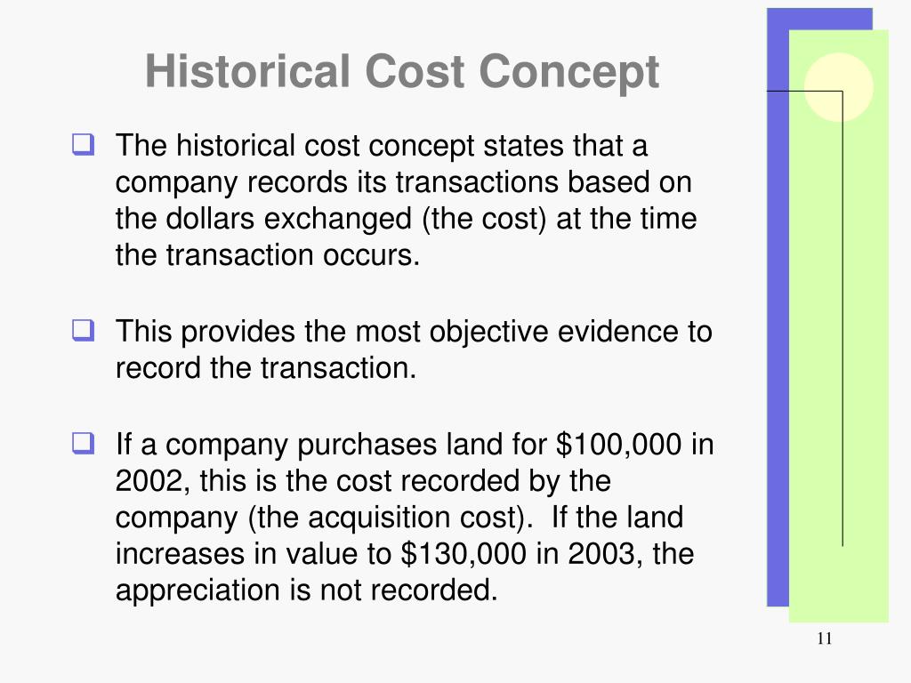 historical cost concept
