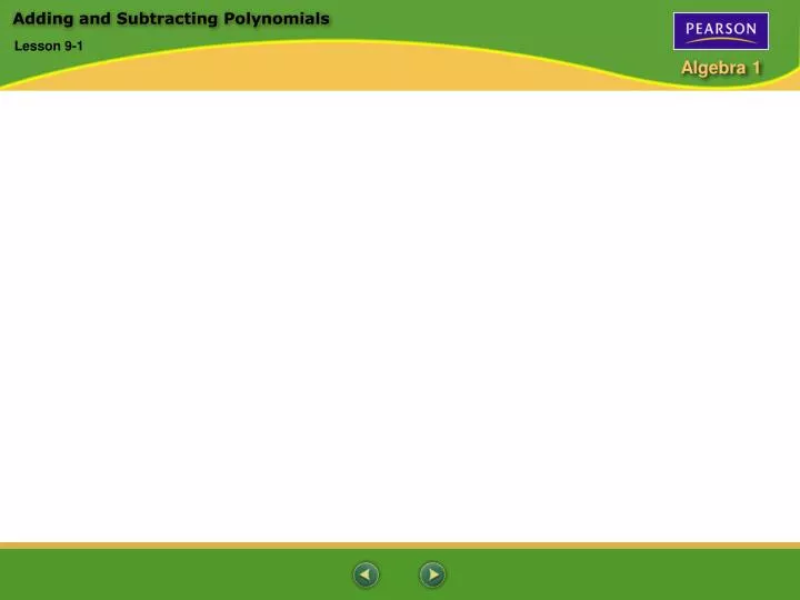 adding and subtracting polynomials n.