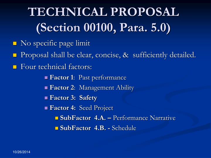 proposal on past performance proposal on past performance