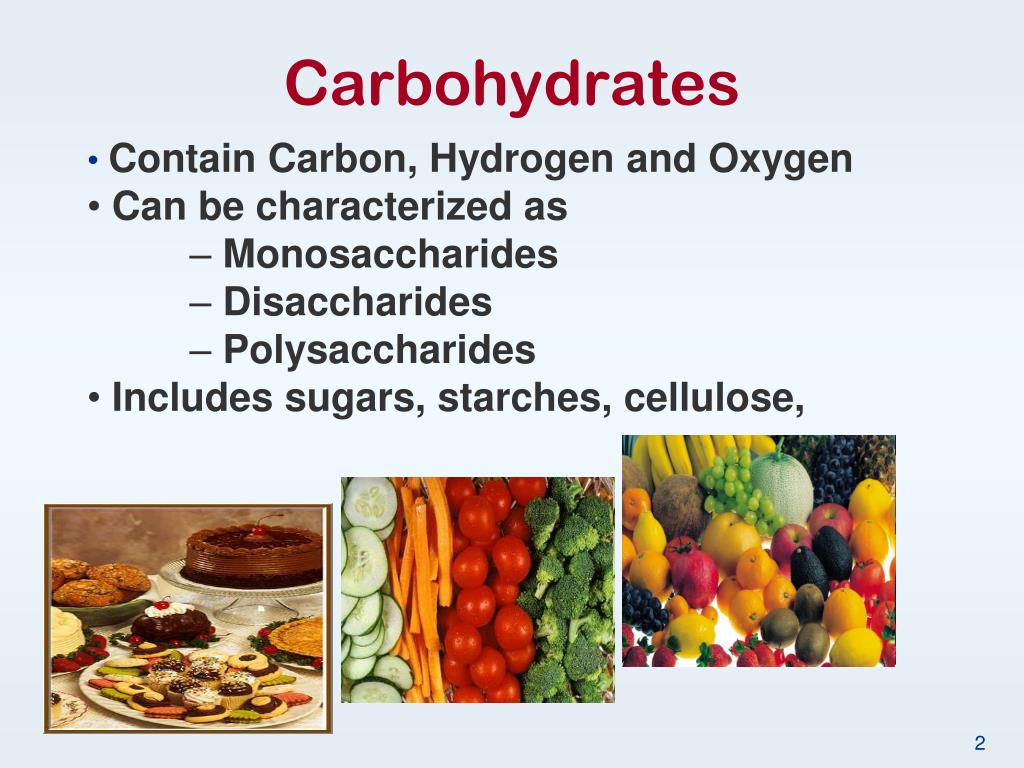 carbohydrates elements