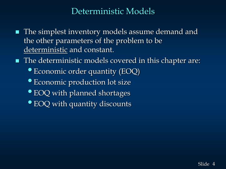 production order quantity model definition
