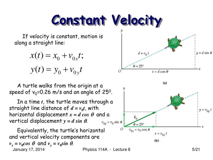 PPT Physics 114A Mechanics Lecture 8 (Walker 4.1&2) 2D Motion